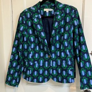 Boden two-button cotton floral blazer. Excellent condition, cute for spring!